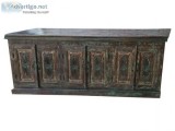 Antique Stylish Three Door Sideboard Extra Large Hand Carved Sto
