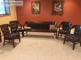 bench and matching chairs