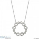 Cubic Zirconias Infinity Circle Necklace  www.bigsugar.com.au