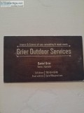 Grier Outdoors services