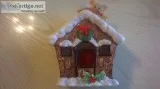 JOSEF ORIGINALS HOLIDAY HOUSE W MOUSE CANDLE HOLDER