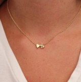 TINY HEART DAINTY INITIAL PERSONALIZED LETTER NAME CHOKER NECKLA