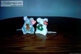 Christmas Beanie Baby Mice