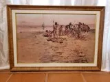 1970s C.M. Russell - The Signal Fire 1897 Copy