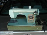 Zig-Zag Sewing Machine 1950 s Treasure Mid Century Teal Federal 
