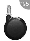 OfficeLogixShop - Soft Caster Wheel for Hardwood Floors - 5 Cast