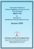 NEET PG 2020 EXAM ADMIT CARD