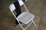 White or Brown Folding Chairs