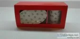 HOLIDAY CANDY CANE and HOLLY SOAP DISHCUP SET