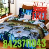 Premium Classy Poly Cotton Printed Double Bedsheets