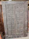 Antique Lotus Carved Doors Teak Wood Haveli Eclectic Decor