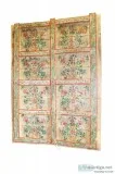 Antique Floral Farmhouse Rustic Door Panels Indian Barndoor Teak