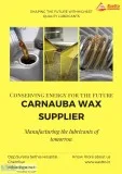 Carnauba wax supplier