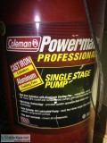 Coleman powermate professional single stage  pump air tank