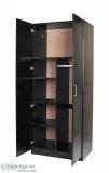 REDFERN BIG SIZE COMBO WARDROBE WITH 2 DOOR 4 SHELVES - (BLACK  