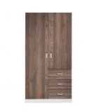 ZETLAND 2 DOOR WARDROBE WITH 3 DRAWERS BUY NOW PAY LATER