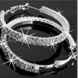 Novelty Fad 2 15" Silver Plated 2-Row Cubic Zirconia Womens 
