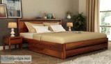 Shop modern wooden double cots in India at Wooden Street