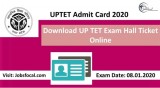 UPTET Admit Card 2020 (08 Jan) Download UP TET Exam Hall Ticket 