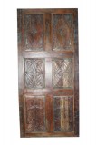 Architectural Floral Carved Door Vintage Farmhouse Door Reclaime