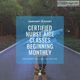January Classes - Certified Nurse Aide Classes