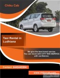 Explore the City using taxi services in Ludhiana