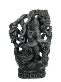 Hindu Goddess Kali with Lord Shiva Hand Carved Stone Statue 12&q