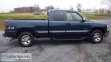 2003 Chevrolet Silverado 1500 Blue Pickup Truck 81848 Miles Auto