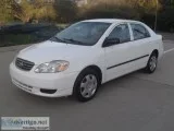 2004 Toyota Corolla CE White 62395 Miles