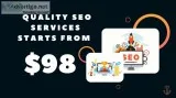 Our Quality SEO Services Starts From 98. Hit us up and let us op