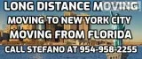 Long Distance Relocation to New York From West Palm Beach Florid