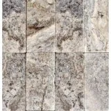 Silver Travertine Paver 6X12 Tumbled Travertine Paver