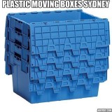 Plastic packing boxes on rent in Sydney by Koala Box