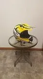 CKX Yellow White  Open Face Snowmobile Helmet