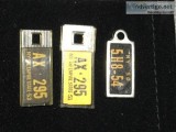 Disabled American Vets miniature NY license plates 3 from 1950s