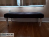 GREY FABRIC BENCH