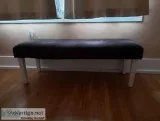 GREY FABRIC BENCH