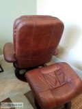 Lane leather recliner