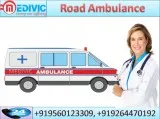 Hire Road Ambulance Service in Darbhanga by Medivic with MD Doct
