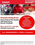 Aramark Hiring Event - Monday January 27th  11am-3pm (Coors Fiel