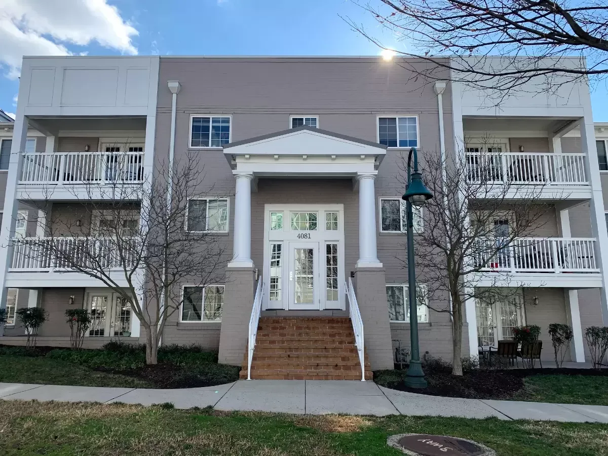 newly updated first floor condo in a four story building