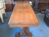 SOLID CHERRY BUTTERFLY LEAF TABLE-VERY OLD