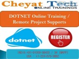 DotNet online training and job support by cheyat tech