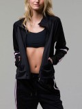 Onzie Hot Yoga Tract Jacket 629 BlackAubergine