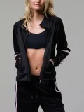 Onzie Hot Yoga Tract Jacket 629 BlackAubergine