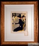 Divan Japonais Original Color Lithograph from 1895 after Toulous