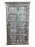 Rustic Boho Antique Armoire shabby Cabinet Uniq STORAGE eclectic