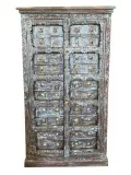 Rustic Boho Antique Armoire shabby Cabinet Uniq STORAGE eclectic
