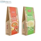 Unloq Cheesy Tomato Clear and Thai Veg Clear Soup Instant Soup H