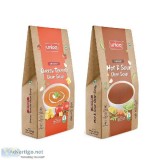 Unloq Cheesy Tomato Clear and Hot and Sour Veg Instant Soup Heal